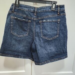 Mid Rise Button Fly Jean Short by Maurices